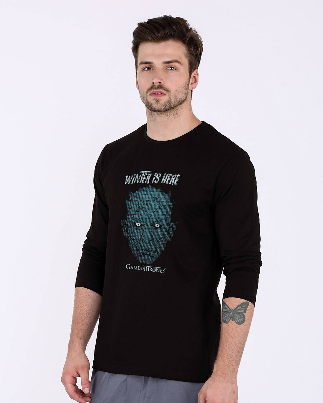 Shop Winter In Winterfell Full Sleeve T-Shirt (GTL)-Back