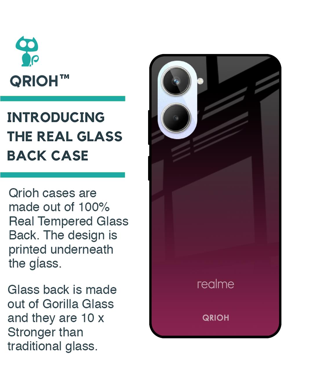 Shop Wisconsin Wine Premium Glass Case For Realme 10 5G (Shock Proof,Scratch Resistant)-Back