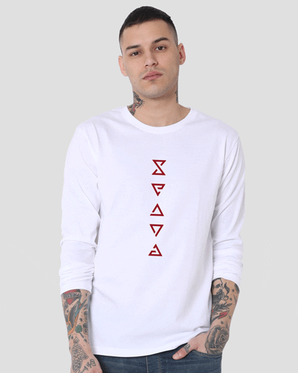 

Witcher Of Rivia Full Sleeve T-Shirt Men' Printed Full Sleeve T-Shirt Bewakoof.com, White