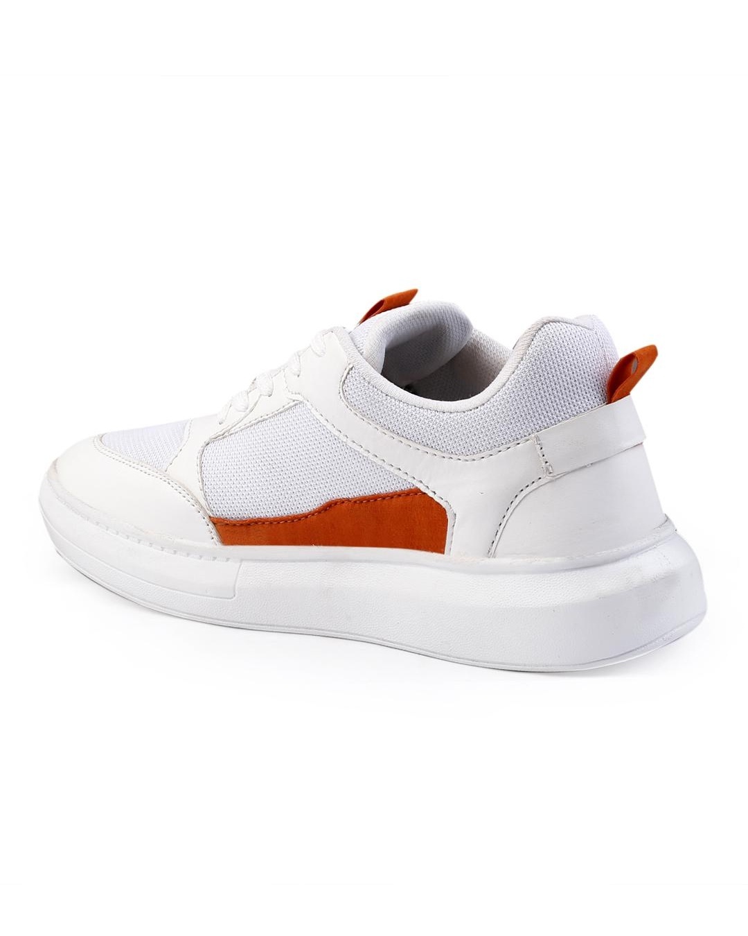 Shop Men's White Color Block Sneakers-Back