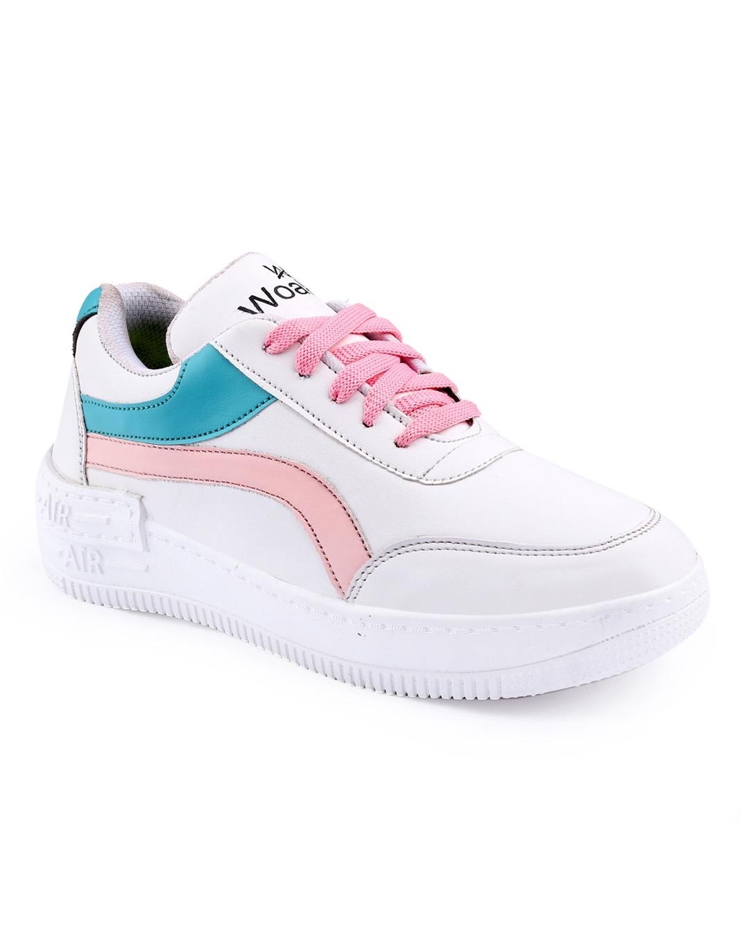 Shop Women's White Color Block Sneakers-Back