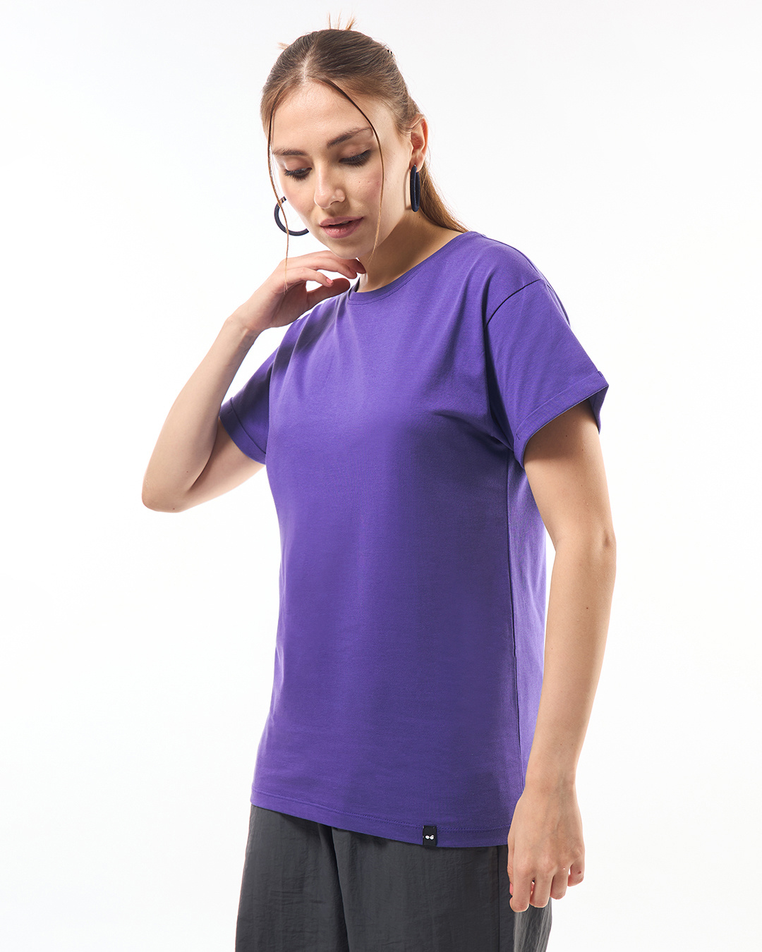 Shop Women's Skipper Blue Boyfriend T-shirt-Back