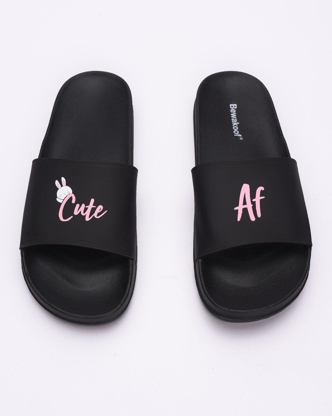 Shop Women Bunny Cute Af Sliders-Back