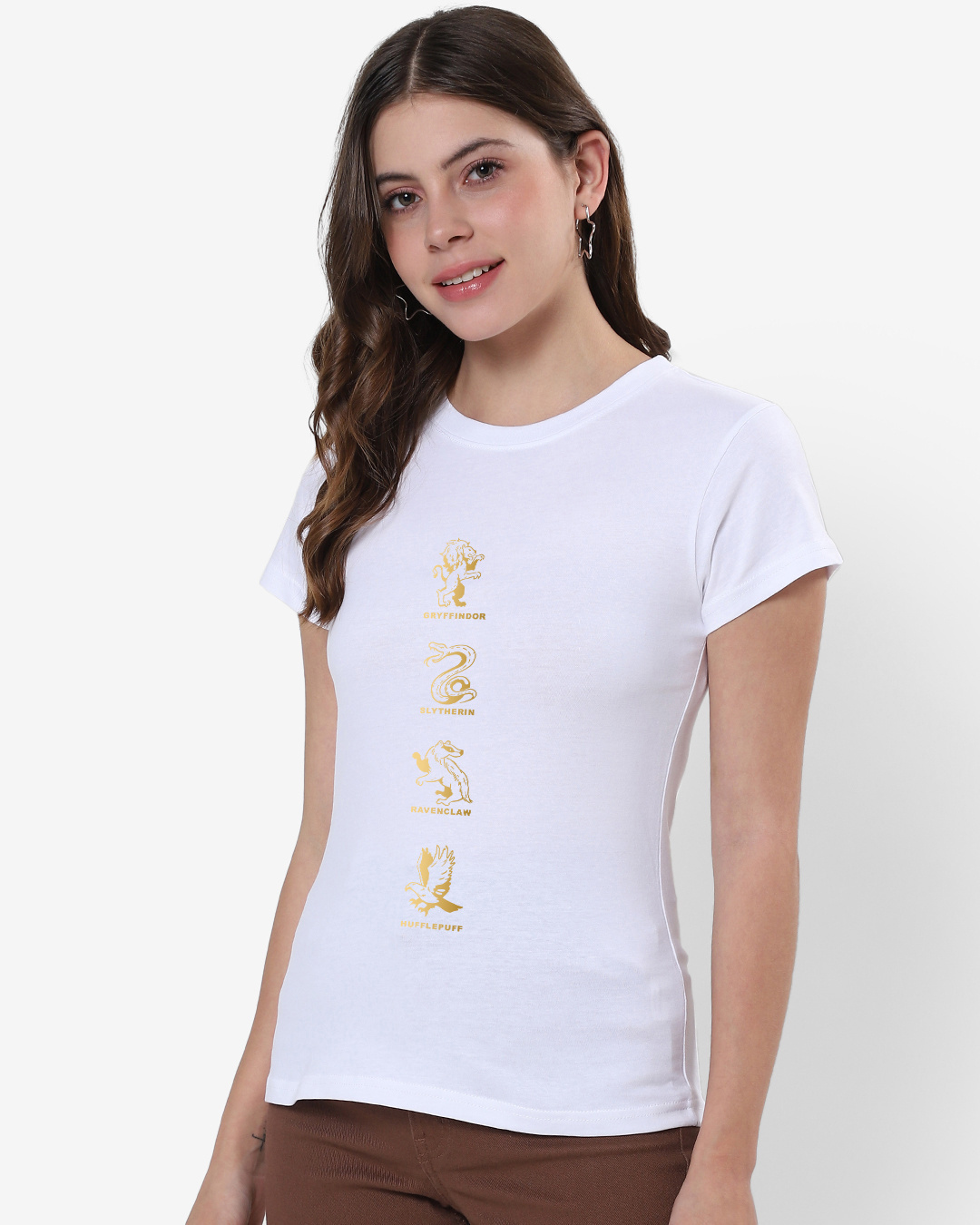 Shop Women's White House of Hogwarts Graphic Printed T-shirt-Back