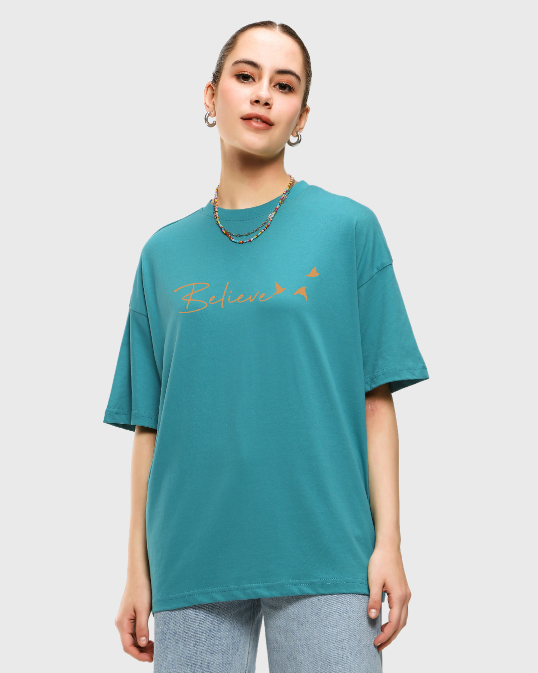 Broun Modern Tartan T-shirt - Believe In Me Style main image 1