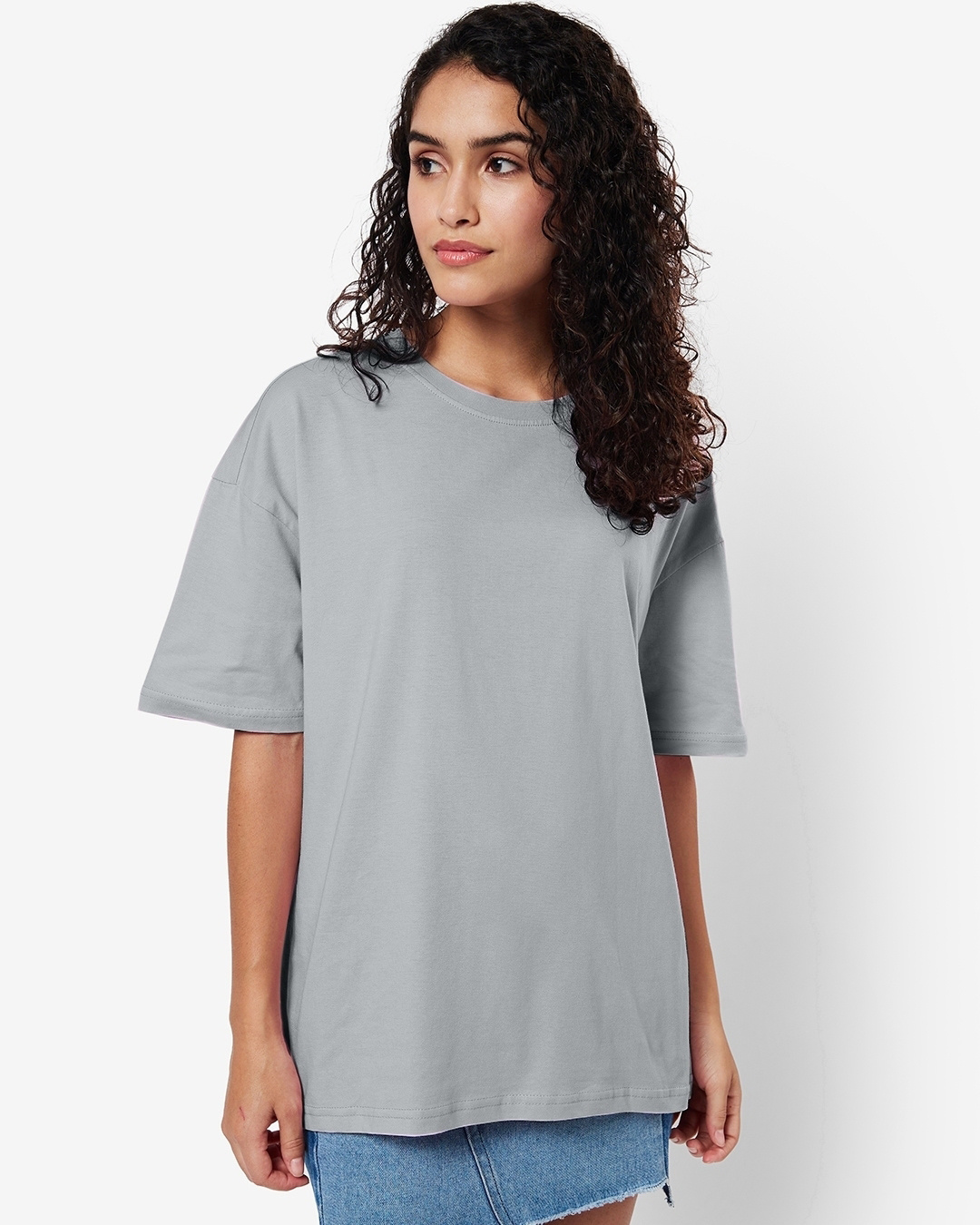 Buy Women's Purple Los Angeles Typography Oversized T-shirt Online at  Bewakoof