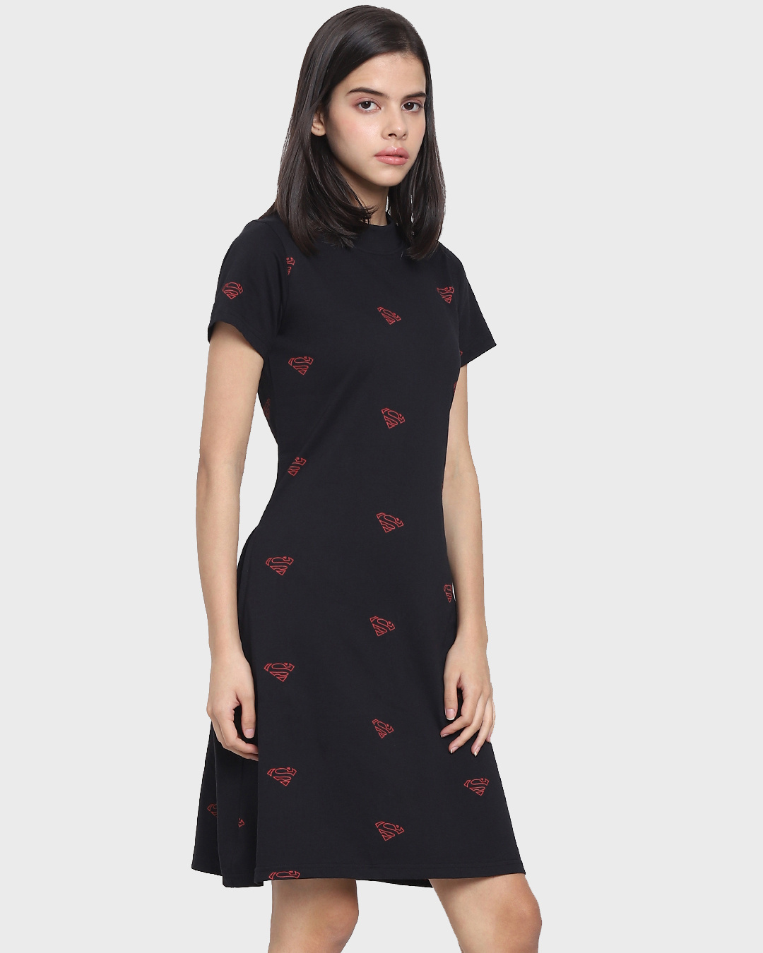 Shop Women's All Over Printed Slim Fit Dress-Back