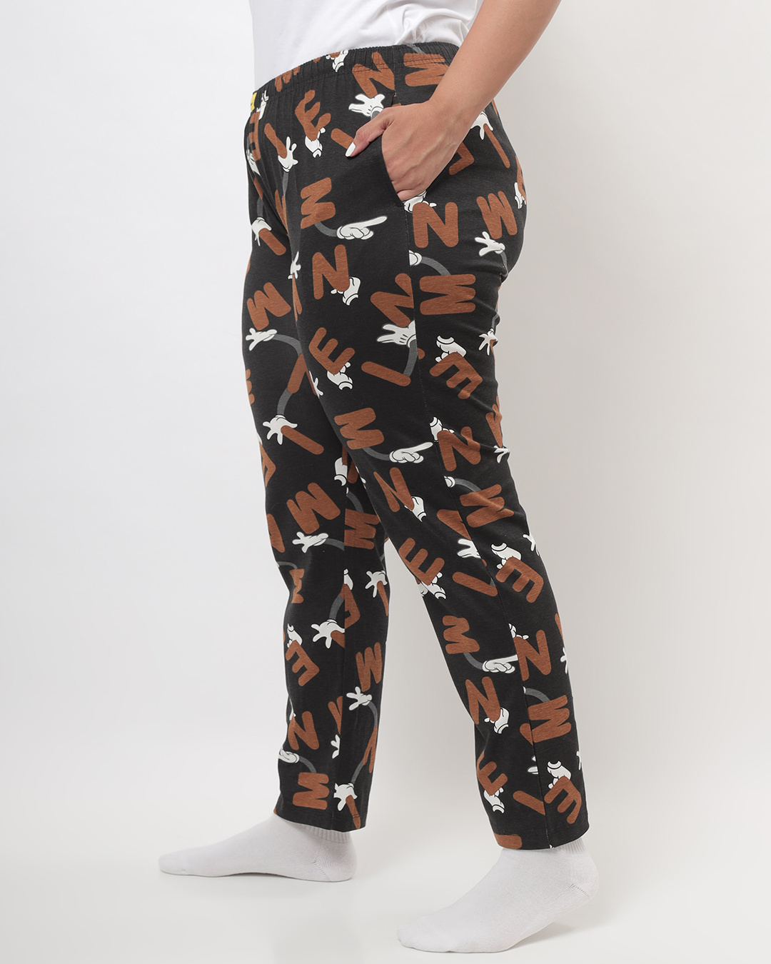 Shop Women's All over printed Plus Size Pyjama-Back
