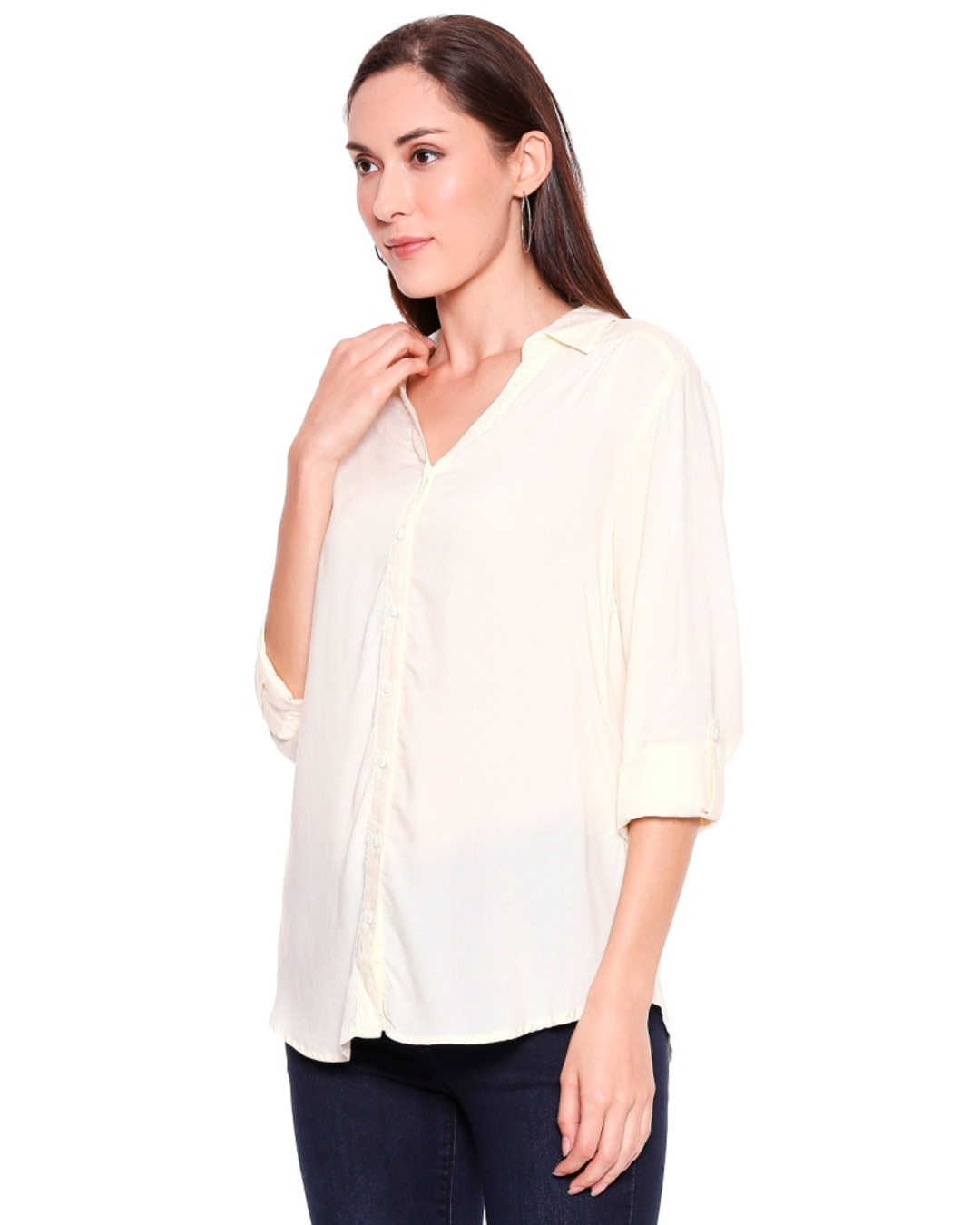 Shop Women's Beige Core Shirt-Back