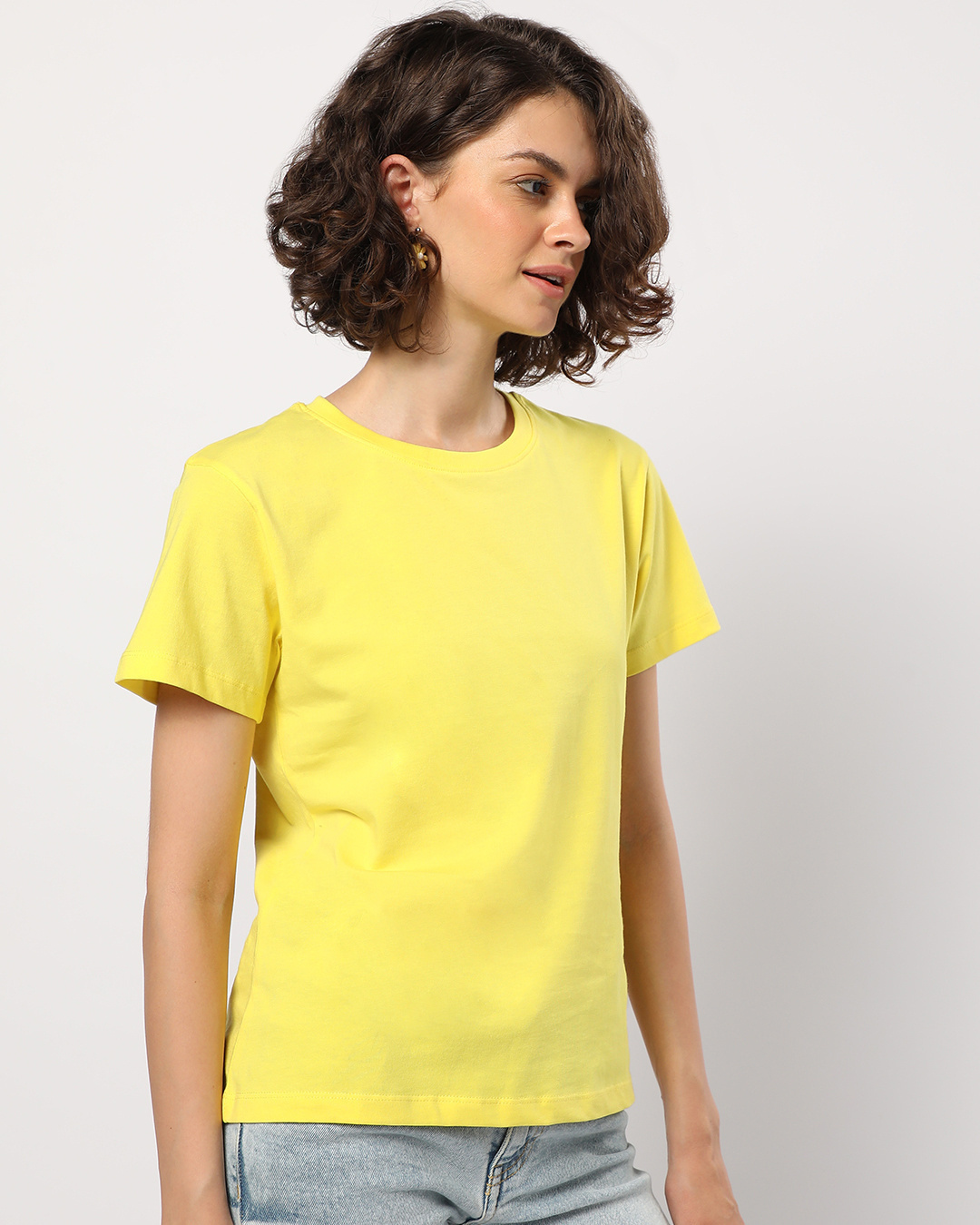 Shop Women's Birthday Yellow T-shirt-Back