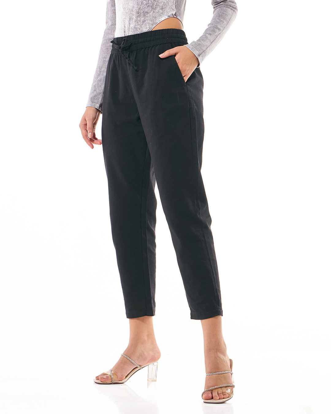 Shop Women's Black Pants-Back