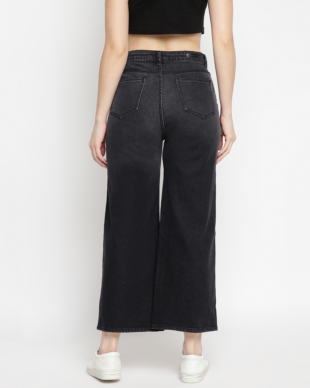 Buy Women's Black Flared Jeans Online at Bewakoof