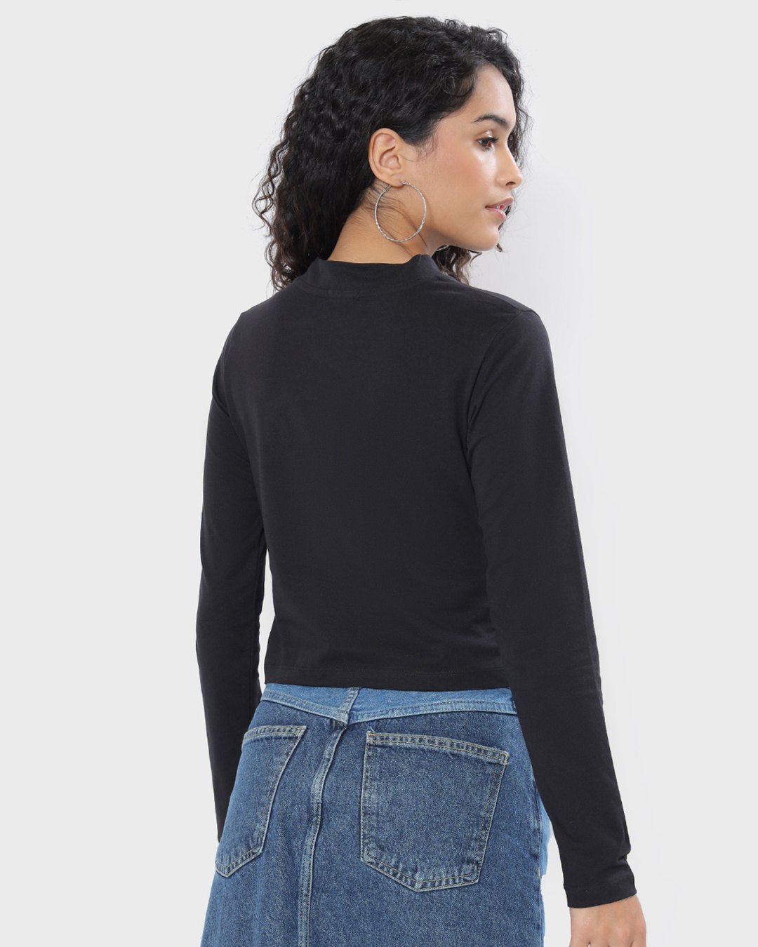 Shop Women's Black Friends Logo (FRL) Typography Slim Fit T-shirt-Back