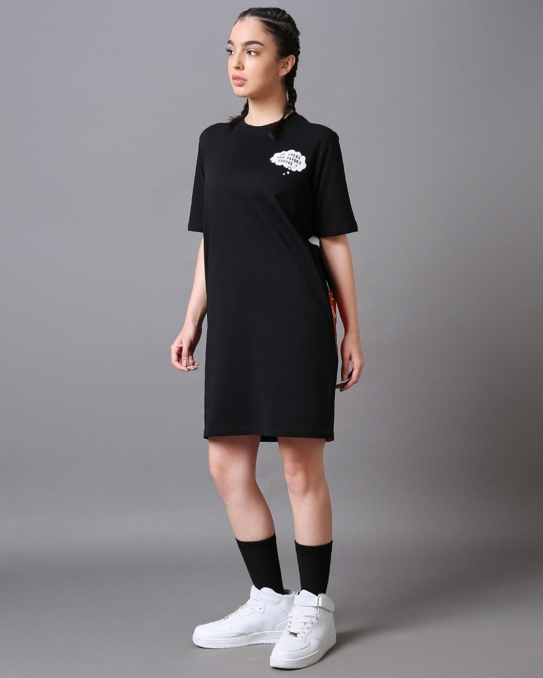 Oversized graphic cheap t shirt dress