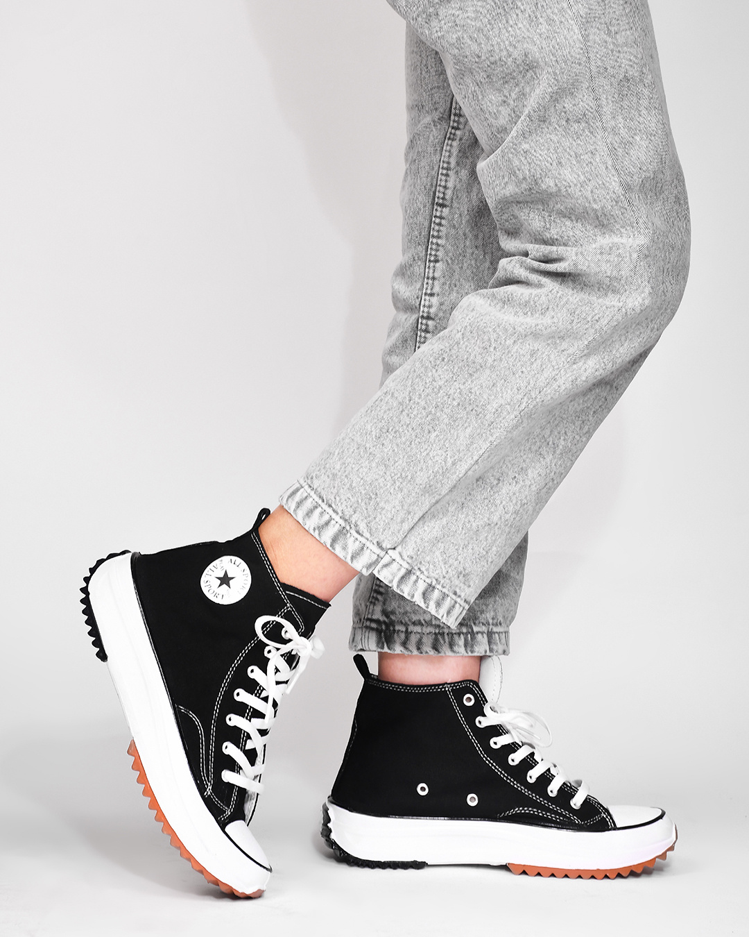 Black high top clearance sneakers