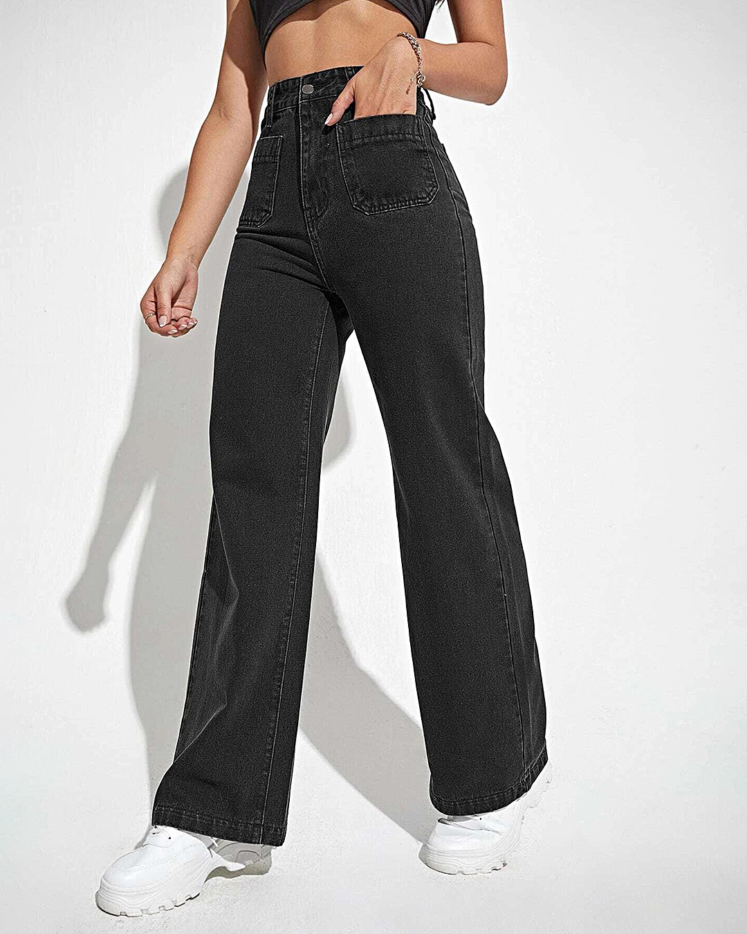 Buy Women's Black Jeans Online at Bewakoof