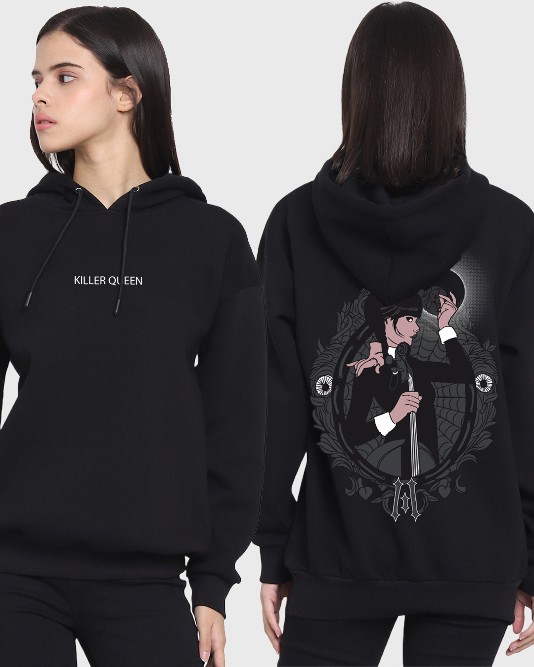 Vampire Queen Memoir Longline Hoodie