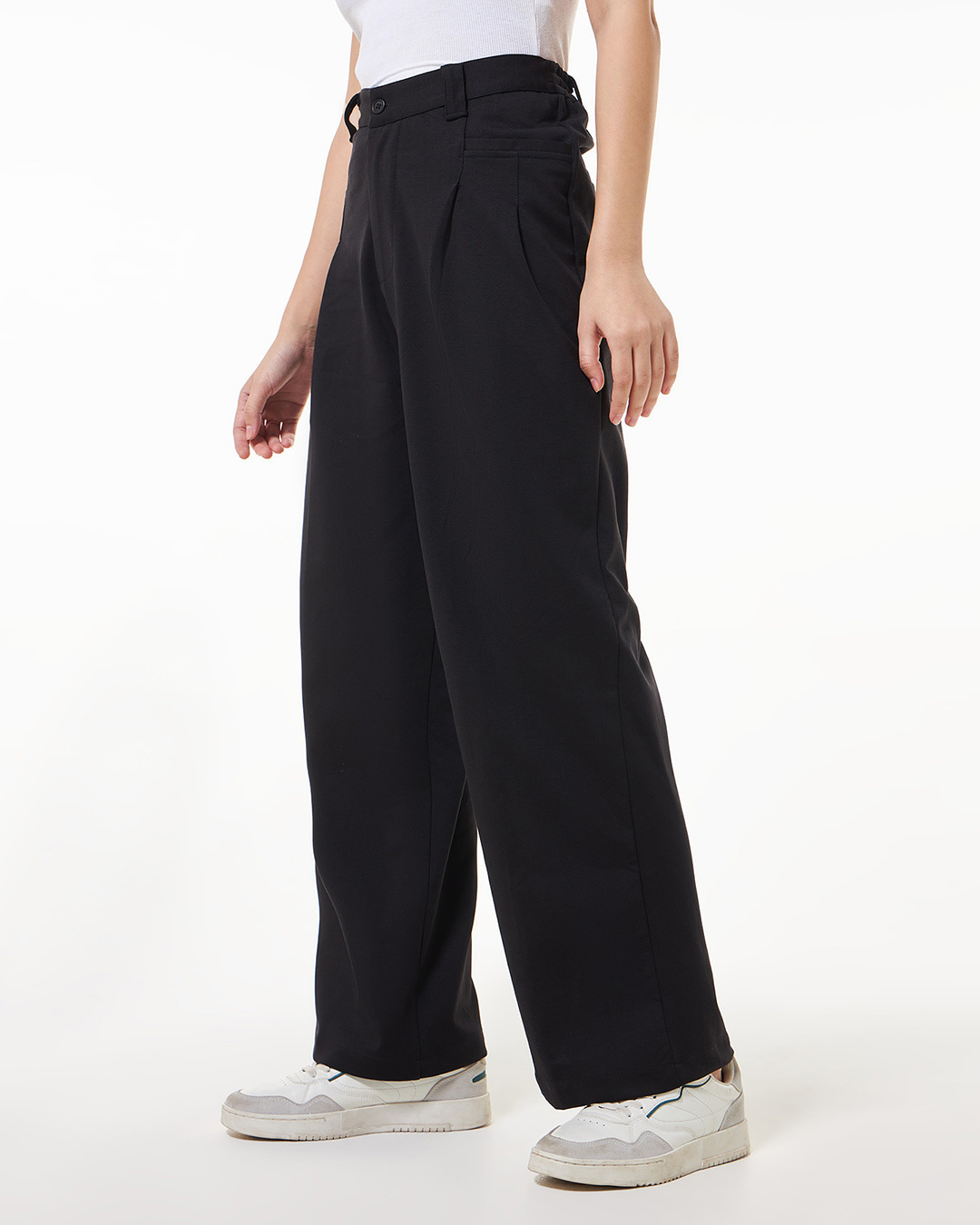 Shop Women's Black Korean Pants-Back