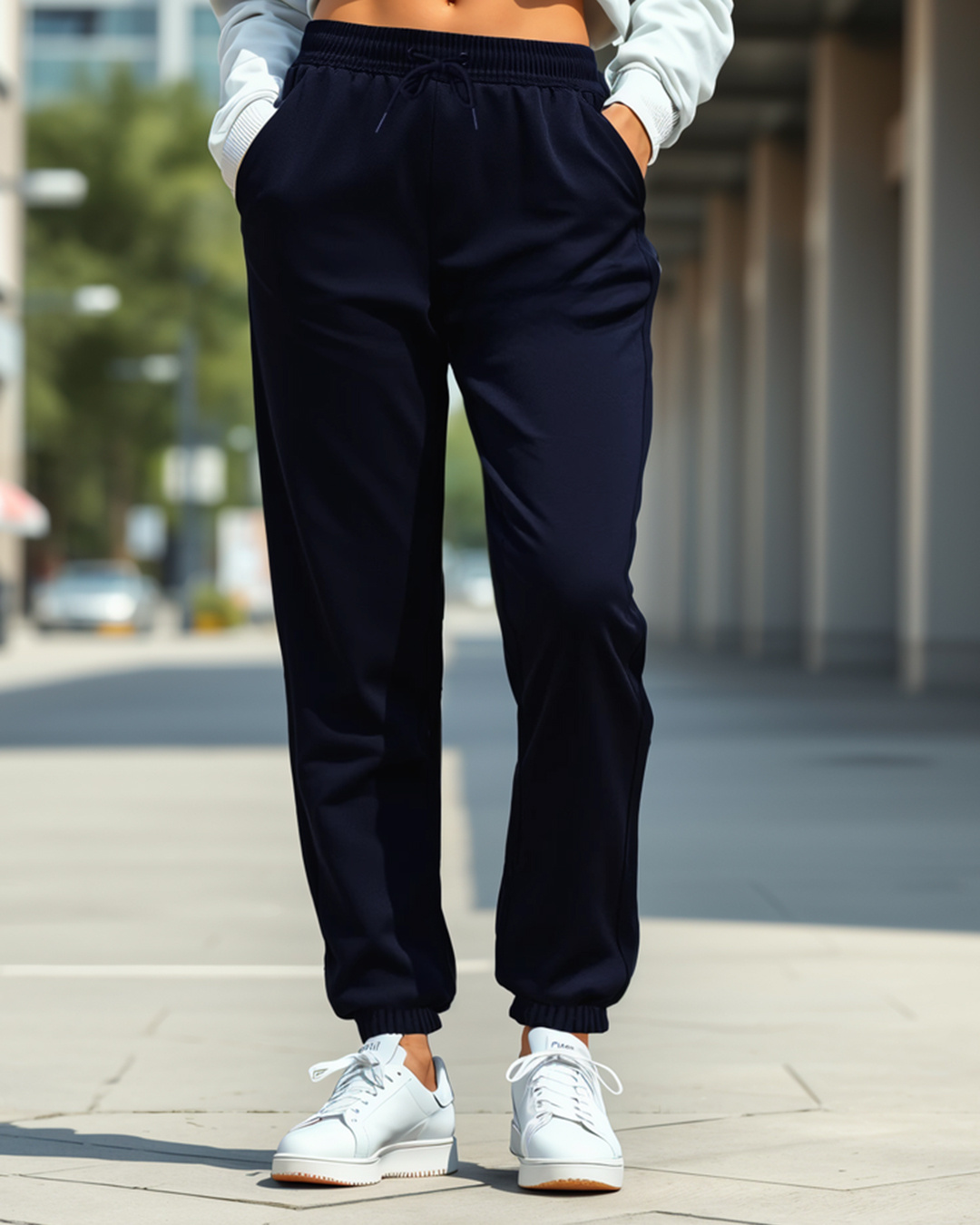 Buy Women's Black Oversized Joggers Online at Bewakoof