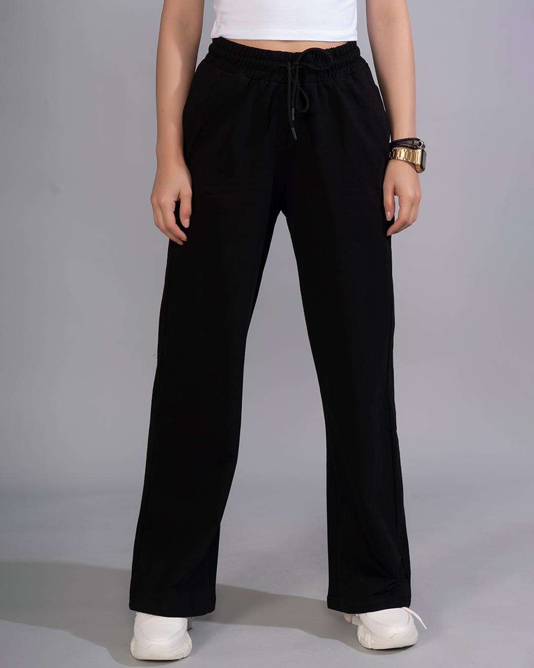 Buy Women's Black Relaxed Fit Cargo Pants Online at Bewakoof
