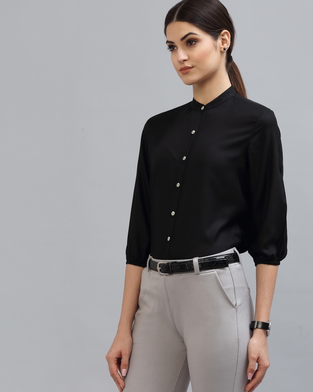 Shop Women's Black Shirt-Back
