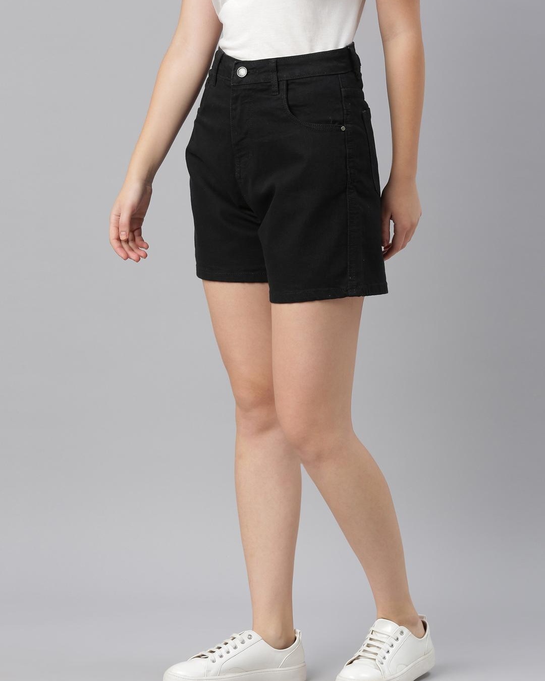 Shop Women's Black Shorts-Back