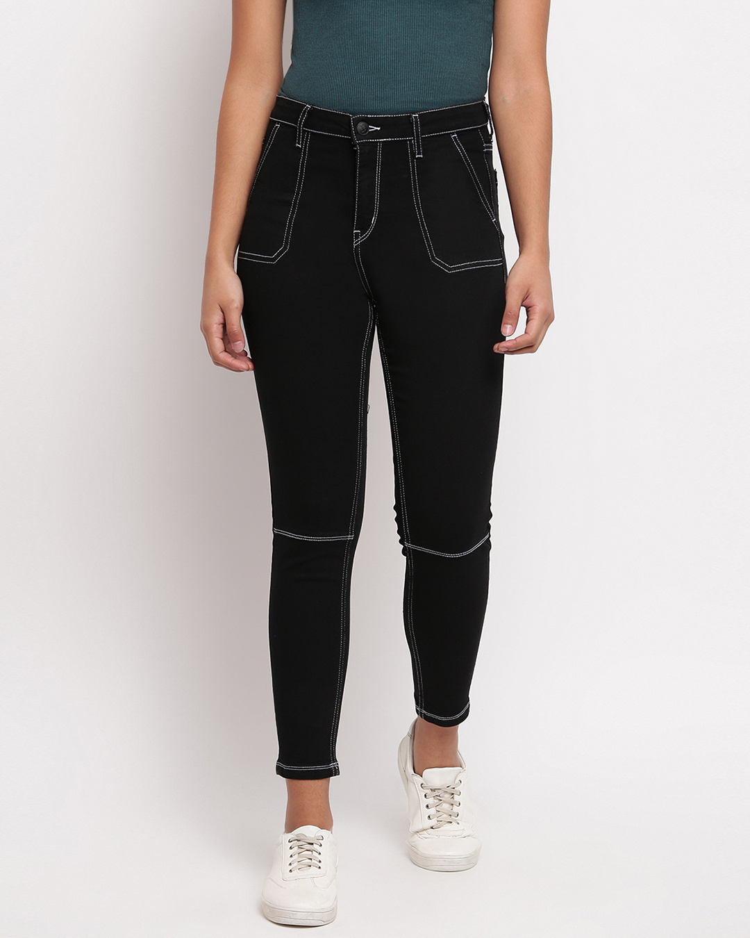 Buy Women's Black Skinny Fit Jeans Online at Bewakoof