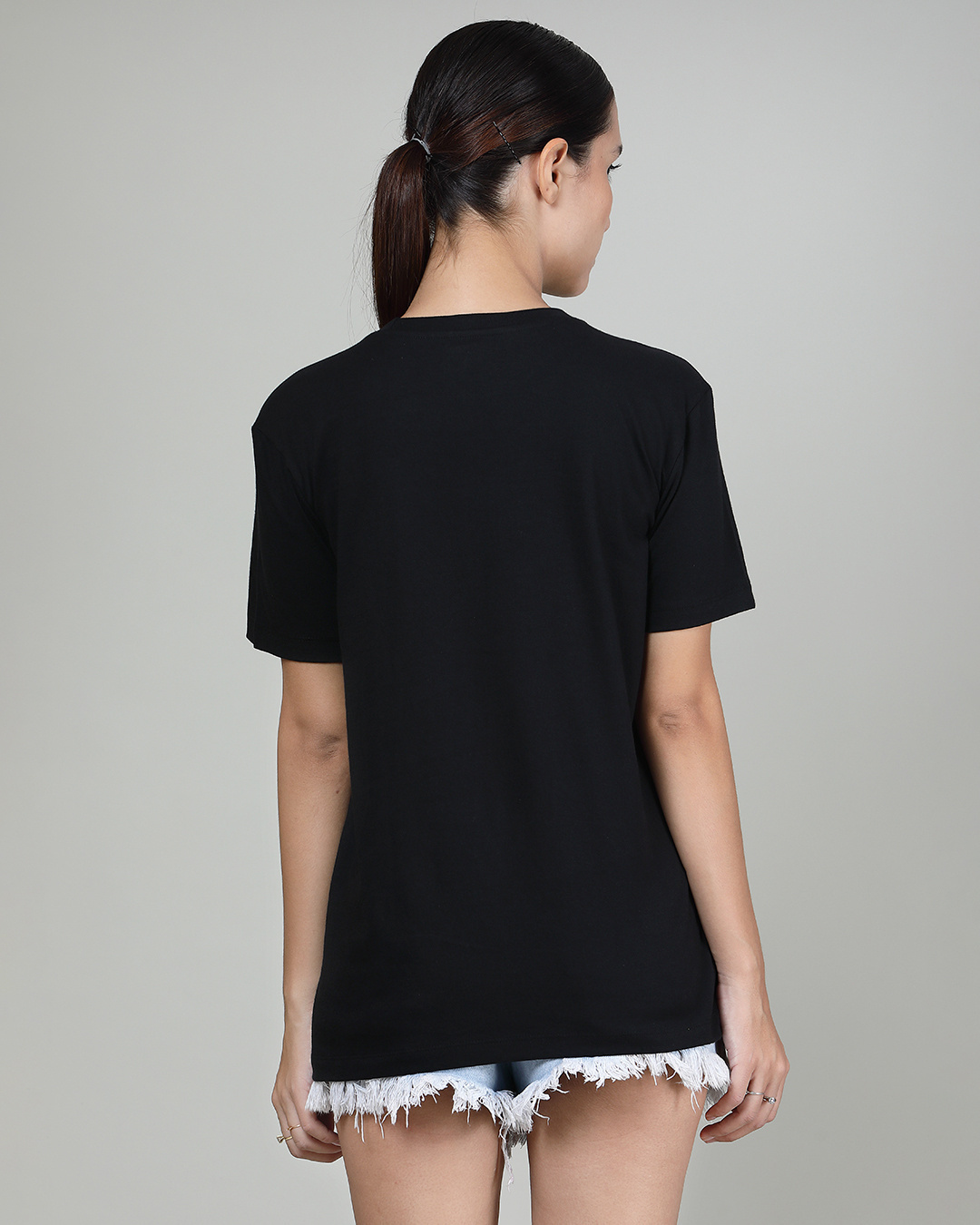 Shop Women's Black Sleepy Bears Graphic Printed T-shirt-Back