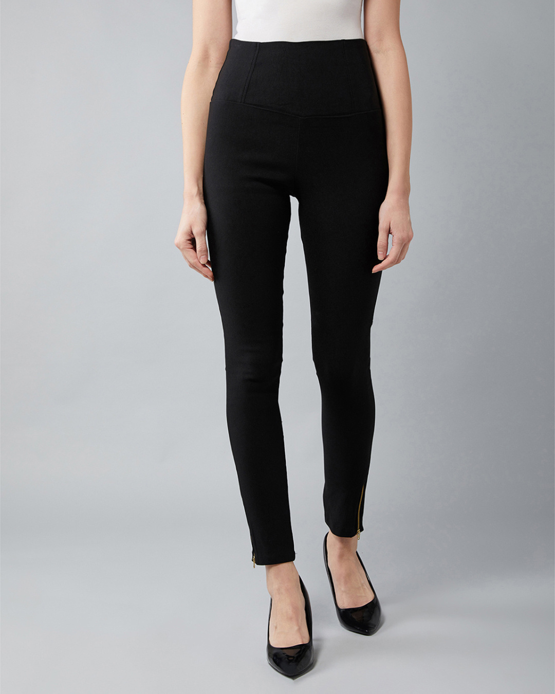 Black Slim Fit Treggings