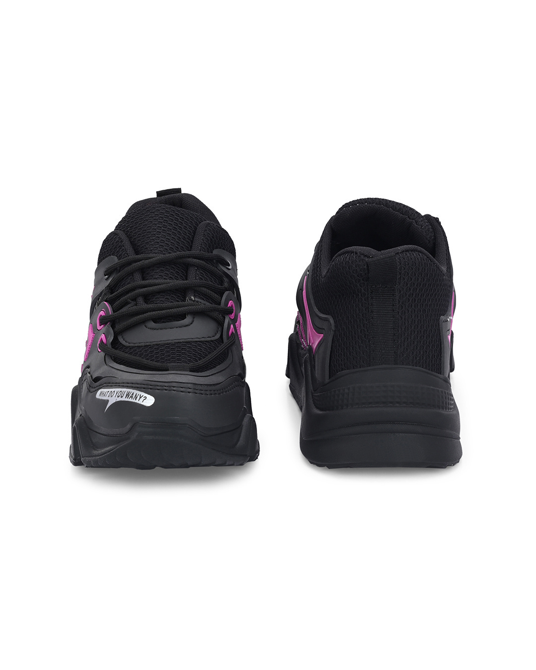 Buy Women's Black Sneakers Online in India at Bewakoof