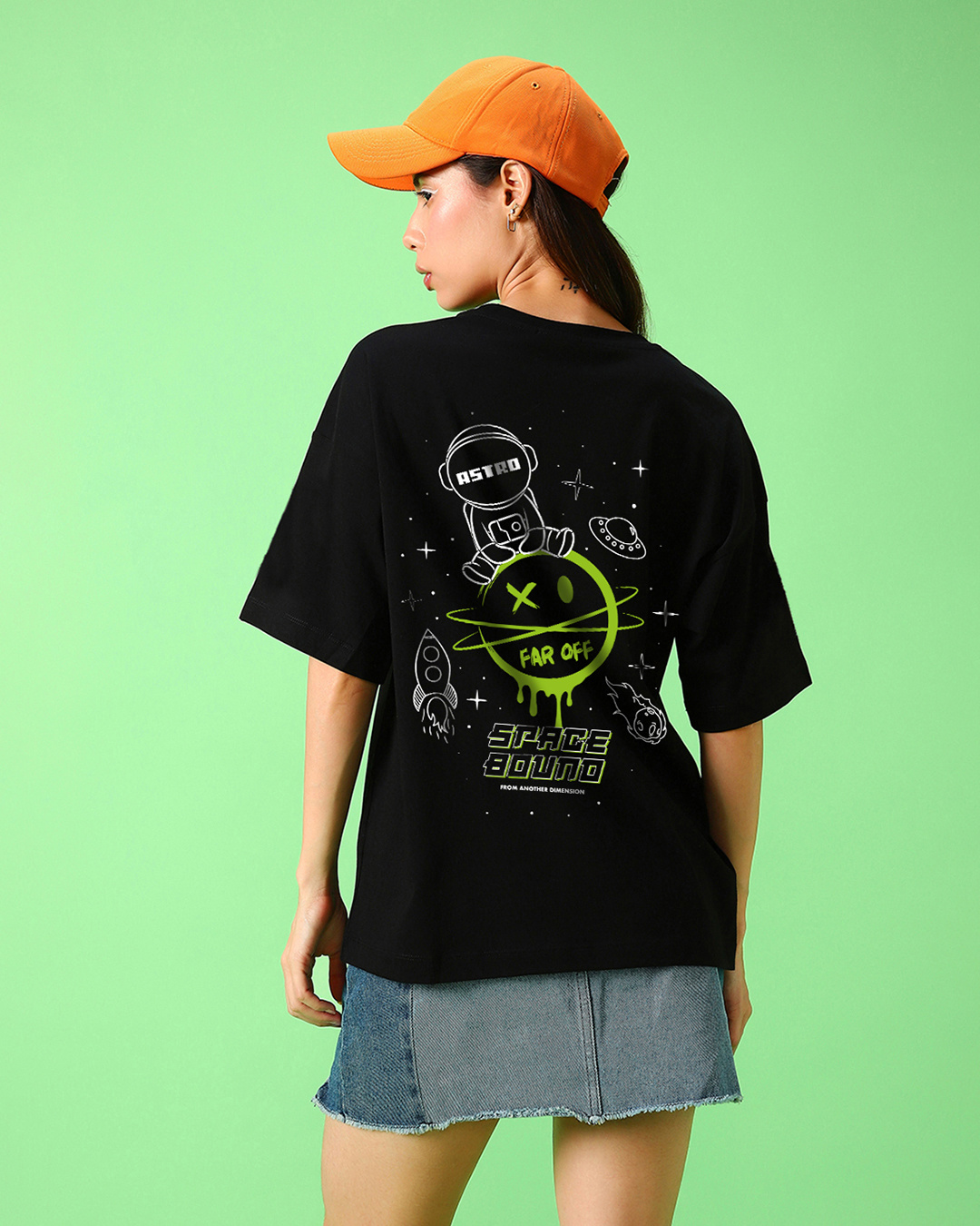tied graphic t shirt