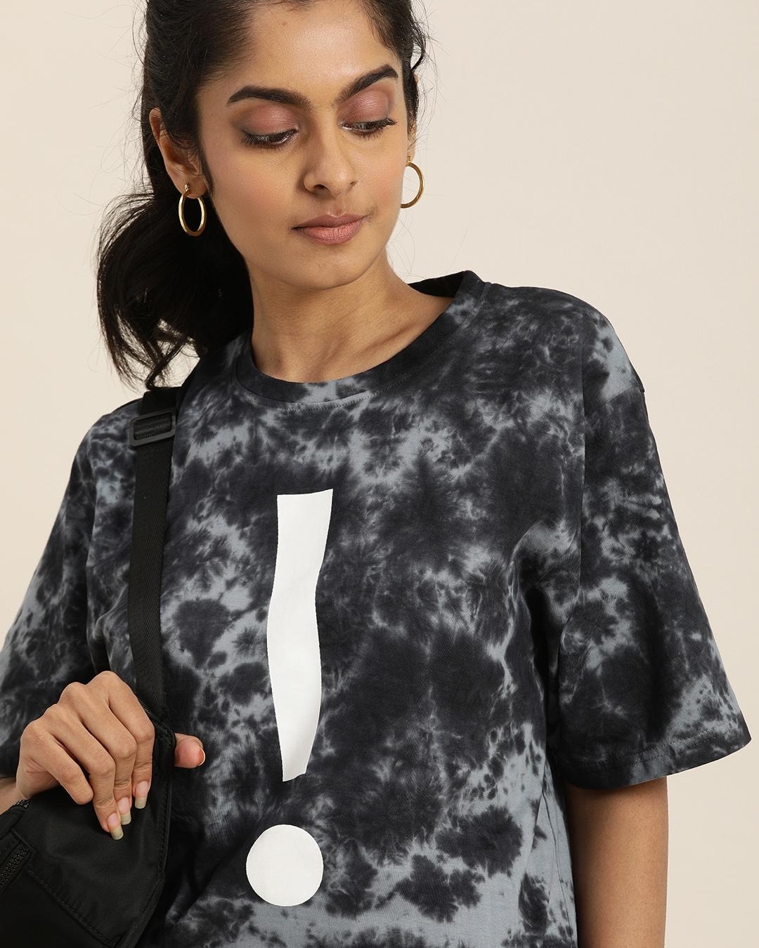 womens black tie shirt