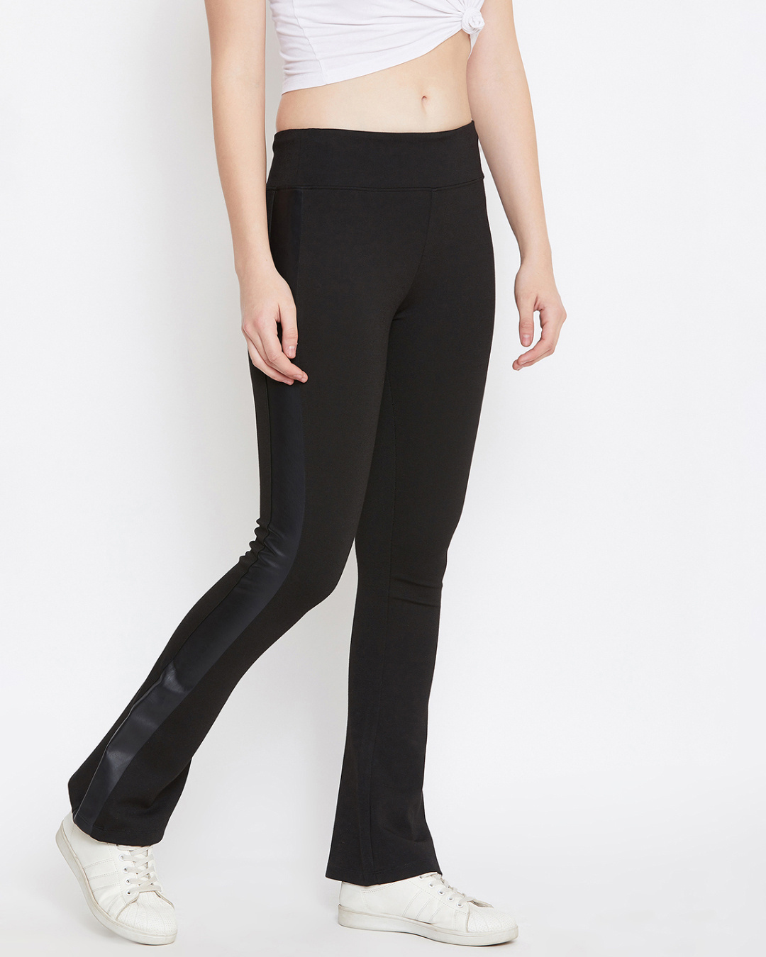 Shop Women's Black Track Pants-Back
