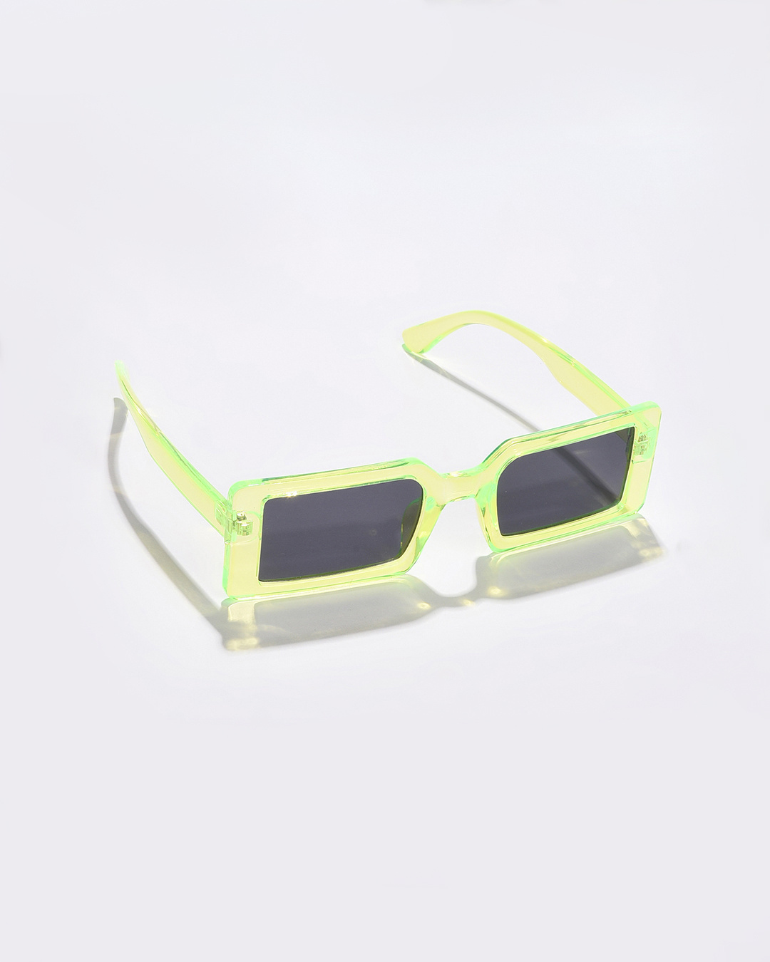 Shop Women's Black Rectangle Polarised and UV Protected Lens Sunglasses-Back