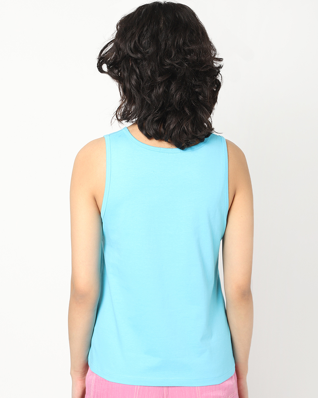 Shop Women's Blue Booked For The Weekend Typography Tank Top-Back