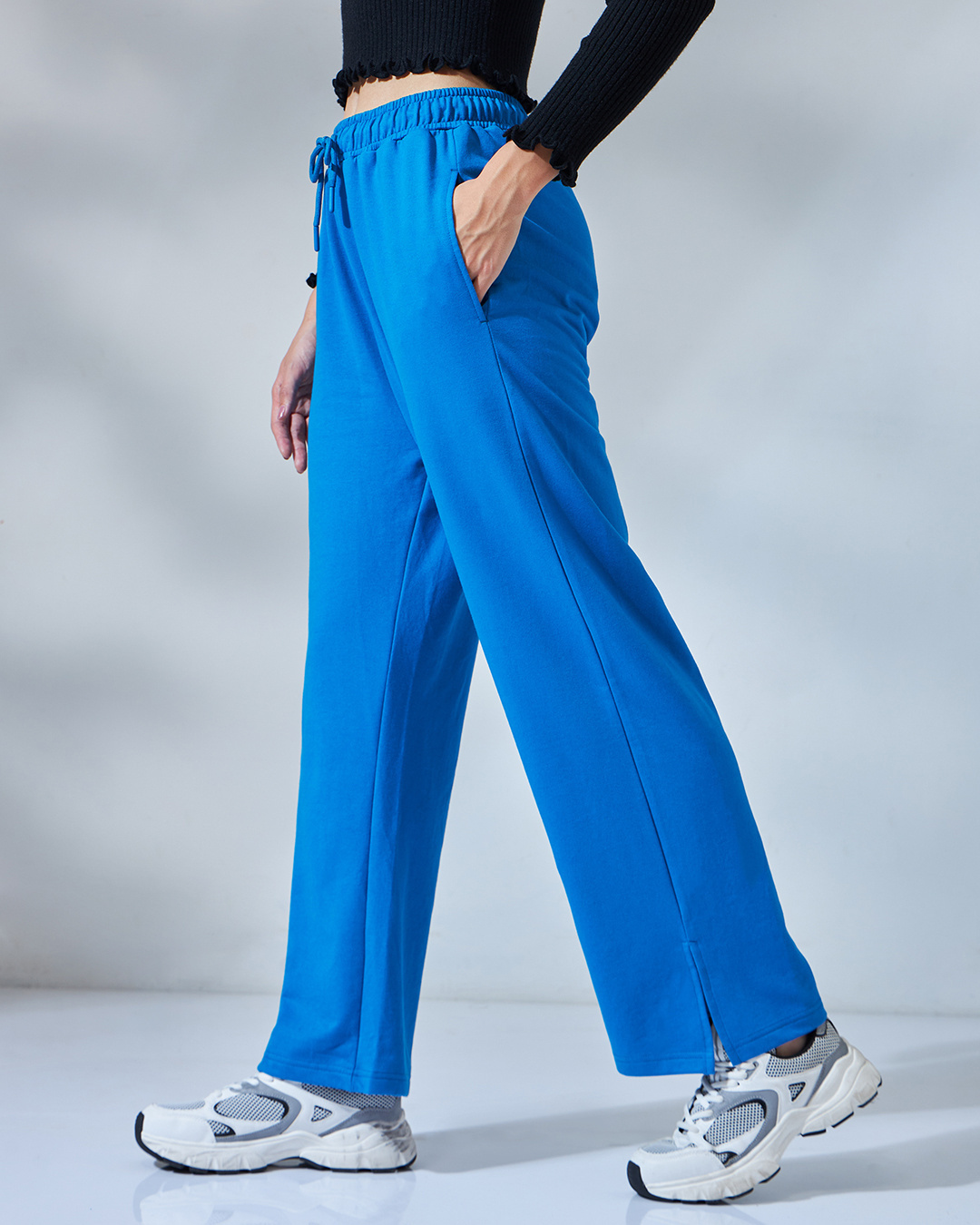 Shop Women's Blue Trackpants-Back