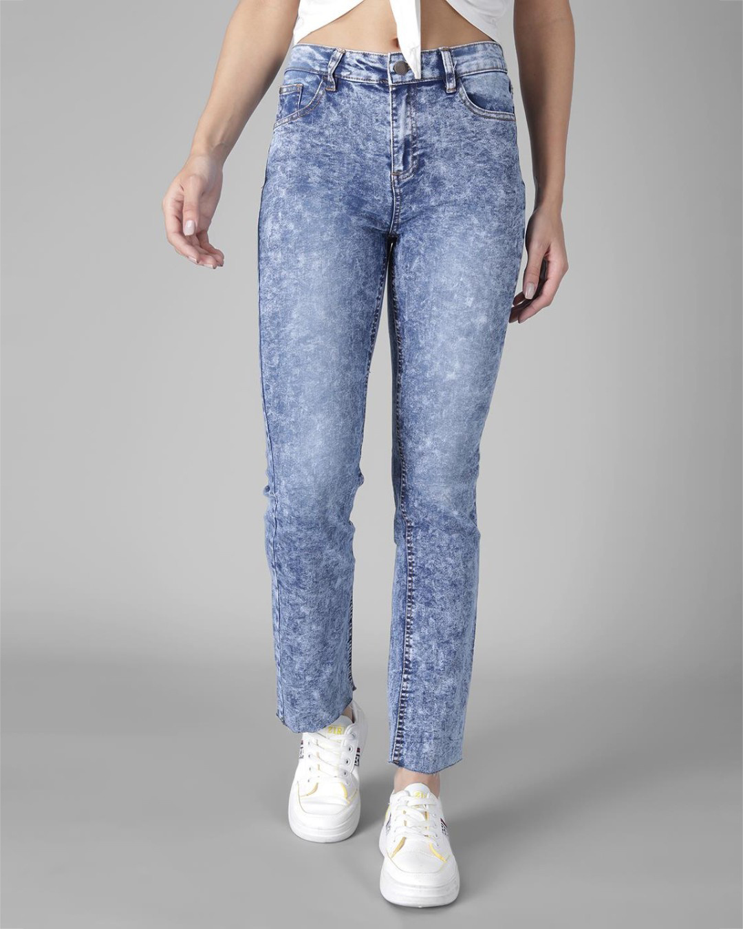 Buy Women's Blue High Rise Skinny Fit Jeans for Women Blue Online at ...
