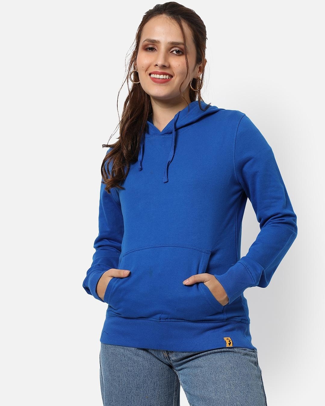 Buy Women's Blue Hoodie for Women Blue Online at Bewakoof