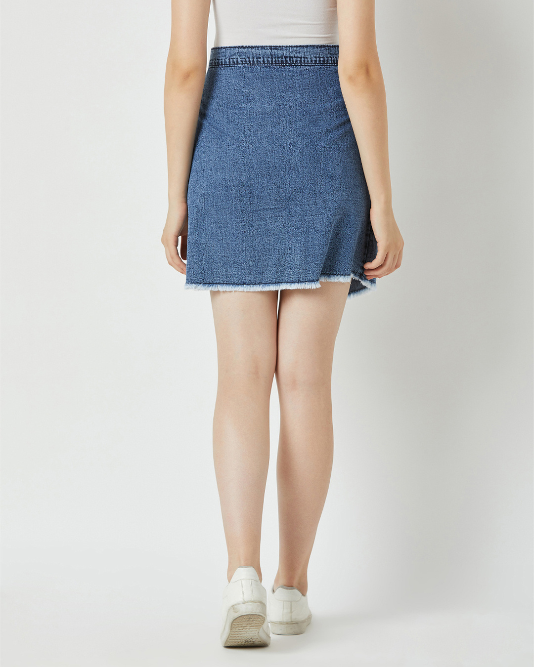 Shop Women's Blue Regular Fit Skirts-Back