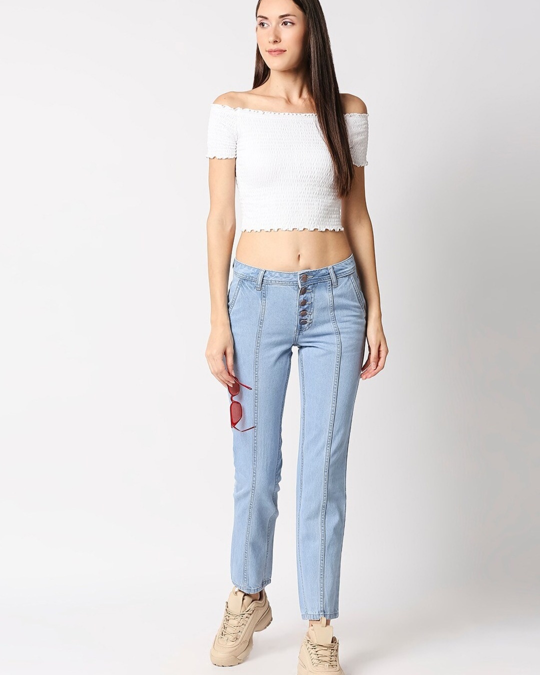 Buy Women's Blue Relaxed Fit Jeans for Women Blue Online at Bewakoof