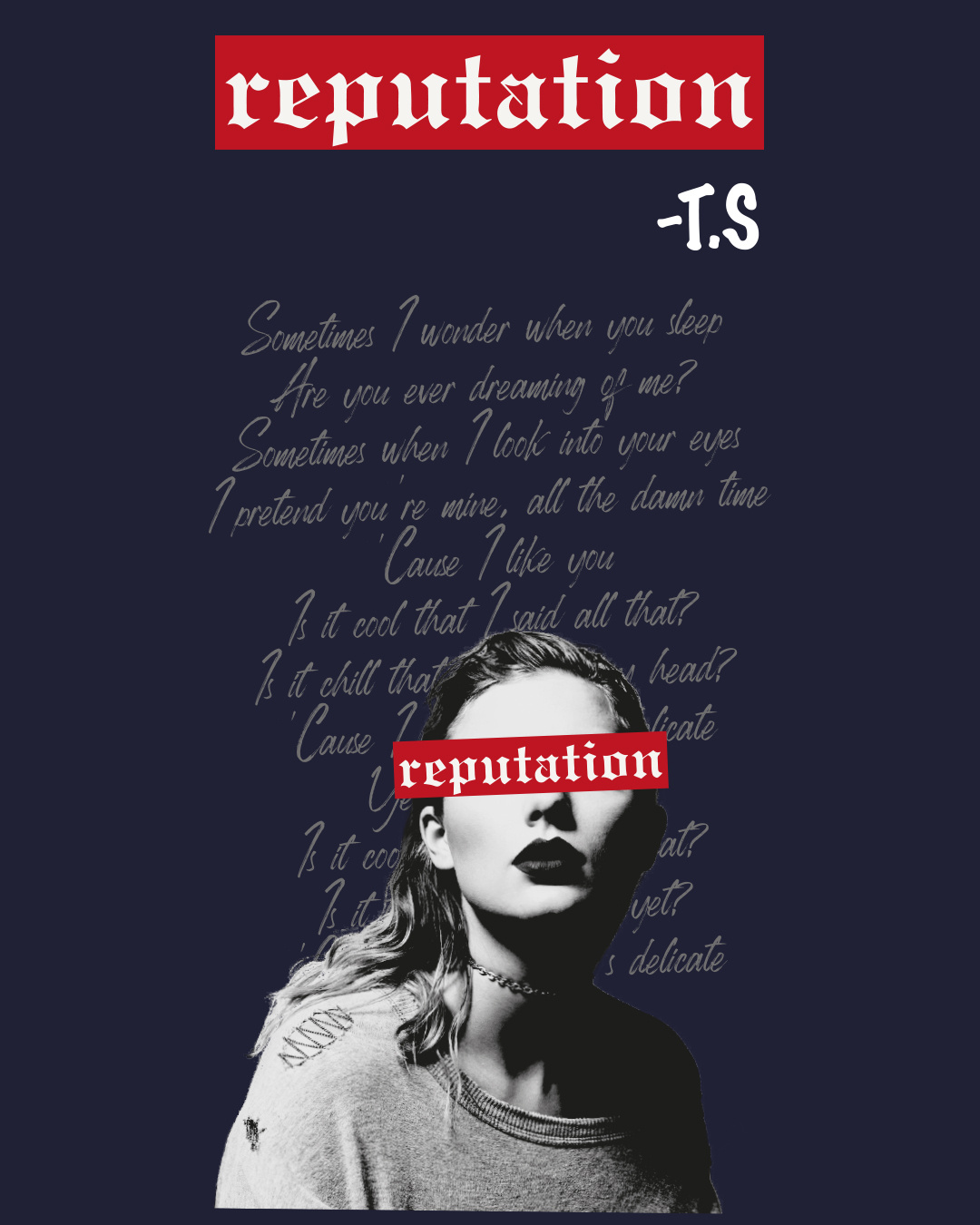 Taylor Swift 'Karma' Soundwave Poster - Blue Soundwave on Off-White to –  Printawave