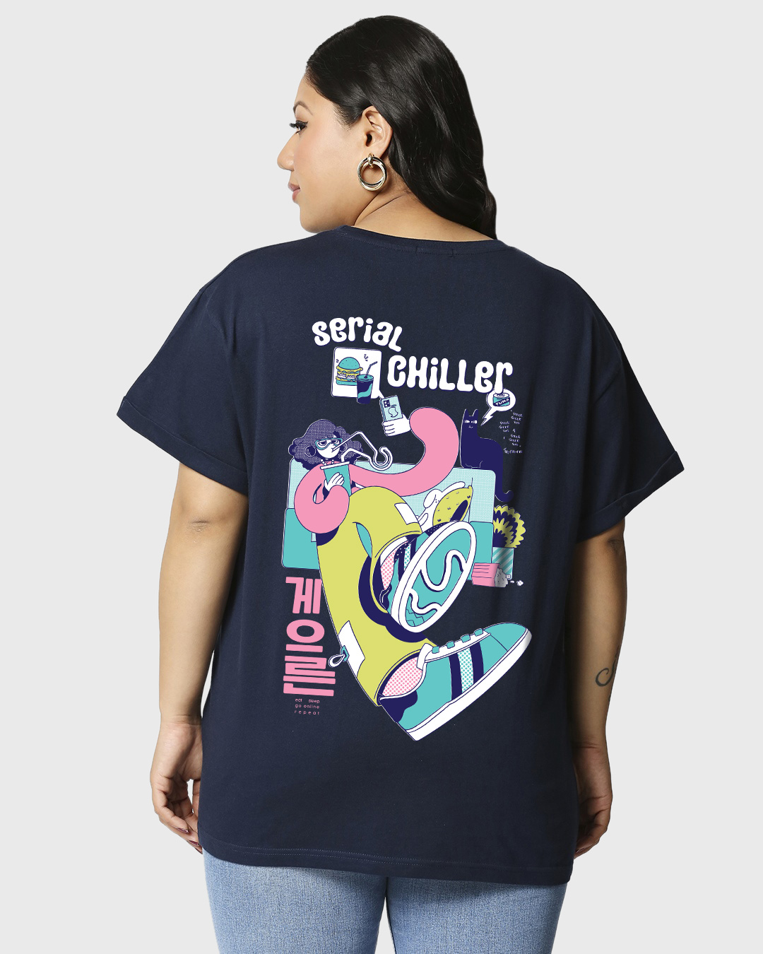 buy-women-s-blue-serial-chiller-graphic-printed-plus-size-boyfriend-t
