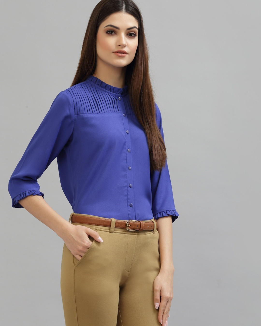 Shop Women's Blue Shirt-Back