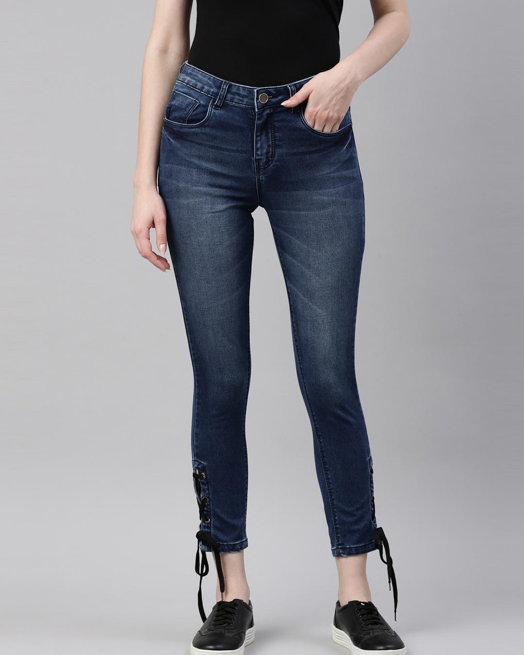 Women Light Blue Skinny Fit Denim Jeans