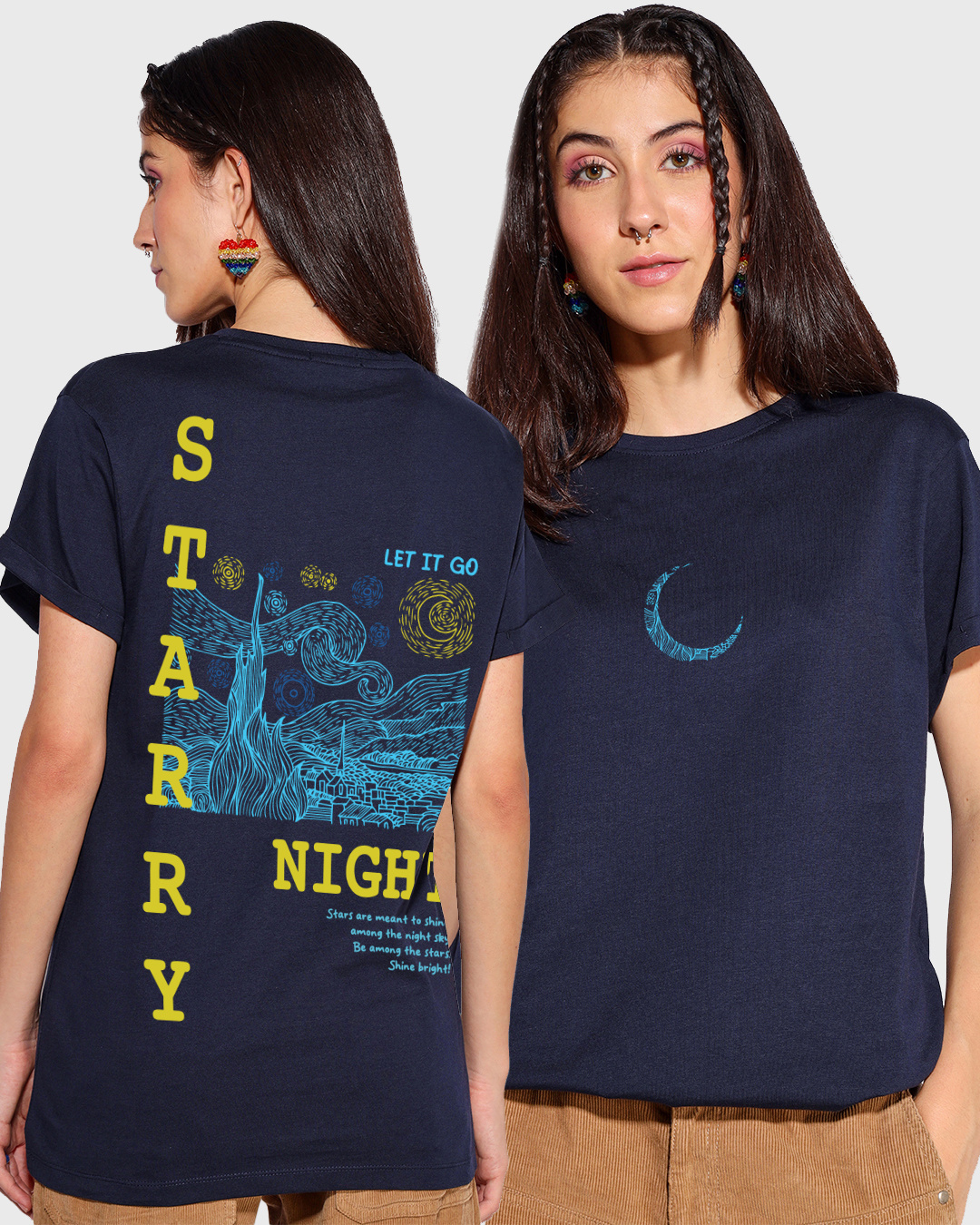 Starry Night Printed T Shirt Starry Night Printed T Shirt