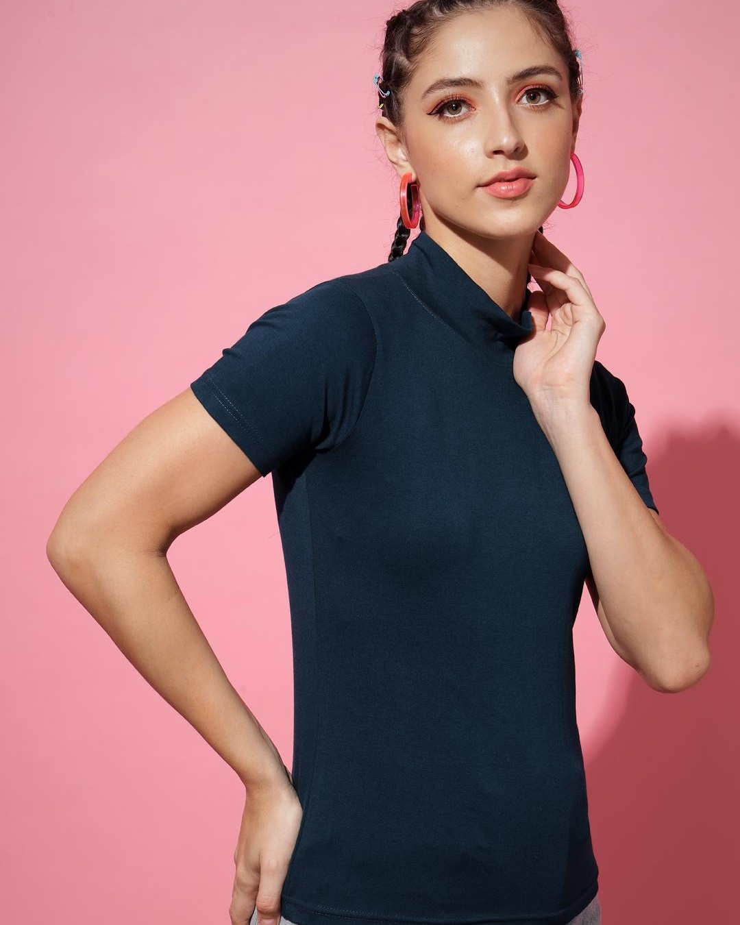 Shop Women's Blue T-shirt-Back