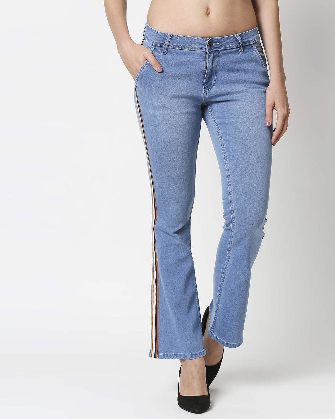 Buy Women's Blue Washed Bootcut Fit 