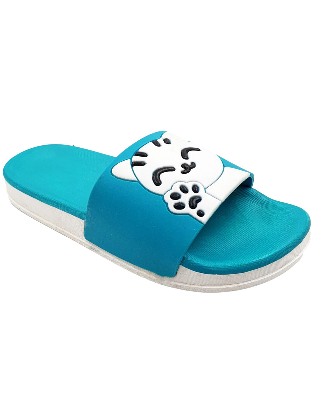 Shop Women's Blue Welcome Slippers & Flip Flops-Back