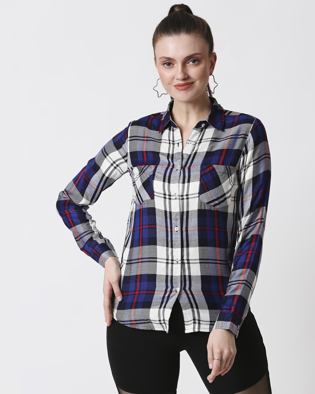 Shop Women's Checks Shirt-Back