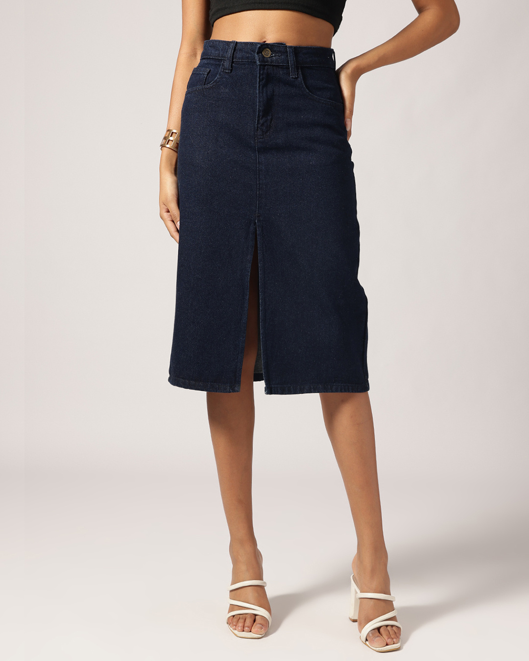 Boel Painter Denim Skirt - Dark Blue